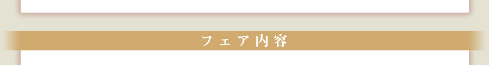 フェア内容
