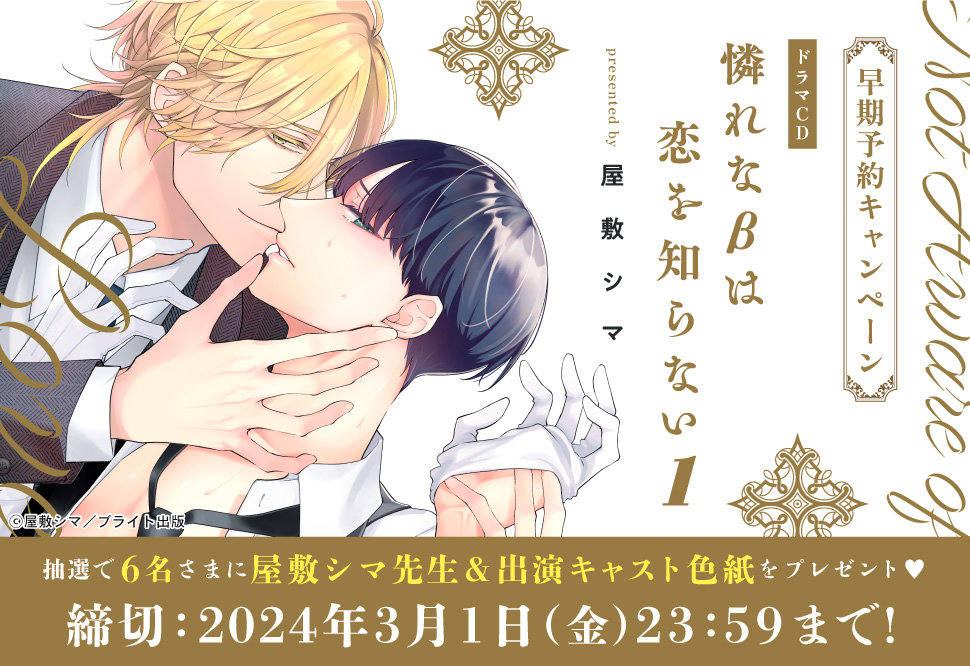 A3グッズ「屋敷シマ先生「憐れなβは恋を知らない」（ブライト出版