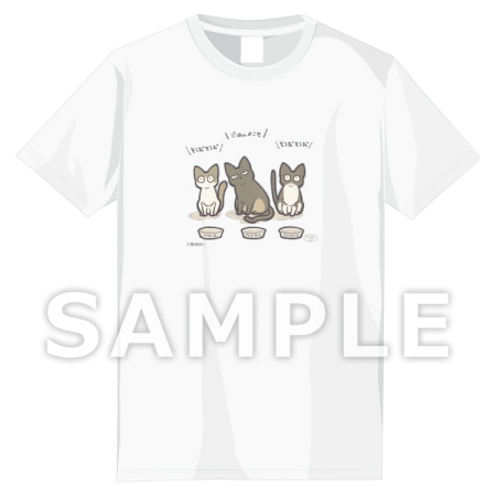 『市川けい先生』Tシャツ（白）【コミコミ×猫助け】