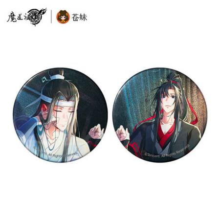 魔道祖師 アニメ版完結編 缶バッジセット2枚入り 酔いver.魏無羨＆藍忘機