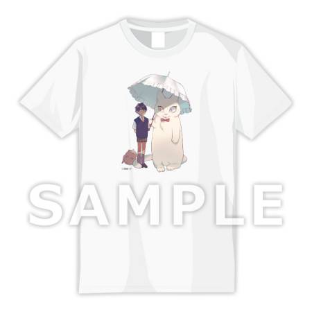 『羽純ハナ先生』Tシャツ（白）Sサイズ【コミコミ×猫助け】