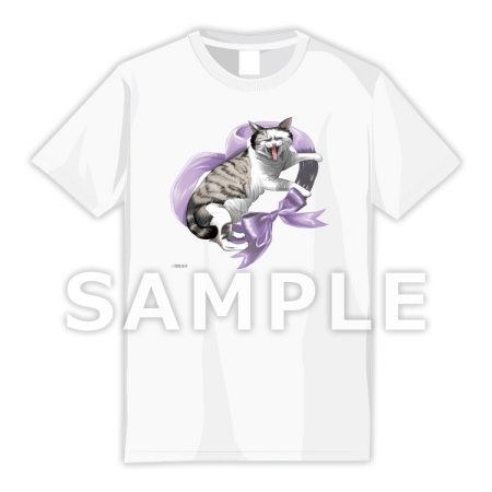 『間宮法子先生』Tシャツ（白）Sサイズ【コミコミ×猫助け】