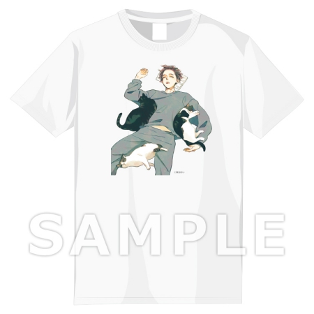 市川けい先生★Tシャツ（白）XLサイズ/03【コミコミ×猫助け】