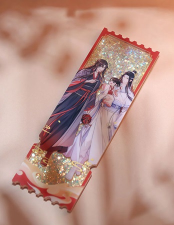 魔道祖師　無忘　フラッシュパウダー入りアクリルチケット