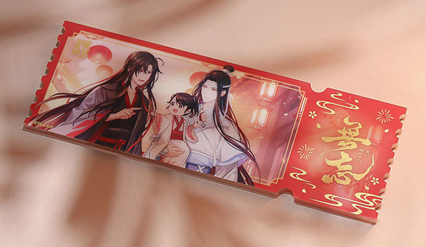 魔道祖師　無忘　フラッシュパウダー入りアクリルチケット