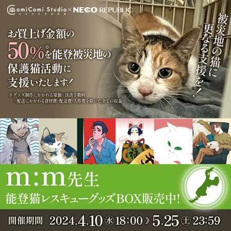 m:m先生　能登猫レスキューグッズBOX【10,000円】