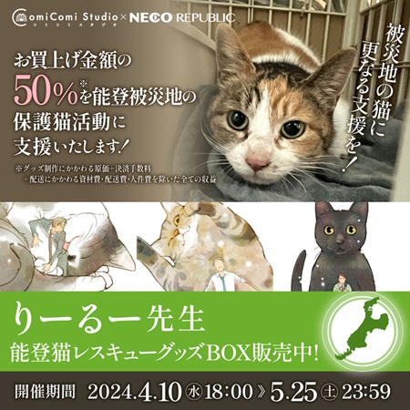 りーるー先生　能登猫レスキューグッズBOX【10,000円】