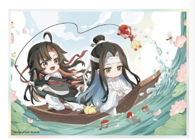 魔道祖師　結連鯉シリーズ　アクリル色紙