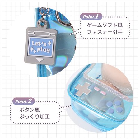 Osel 携帯ゲーム型ぬいポーチ　パープル