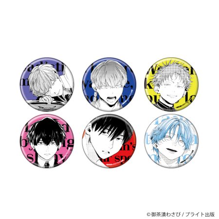 缶バッジ「御茶漬わさび 5th Anniversary」01/ブラインド(全6種)(公式イラスト)