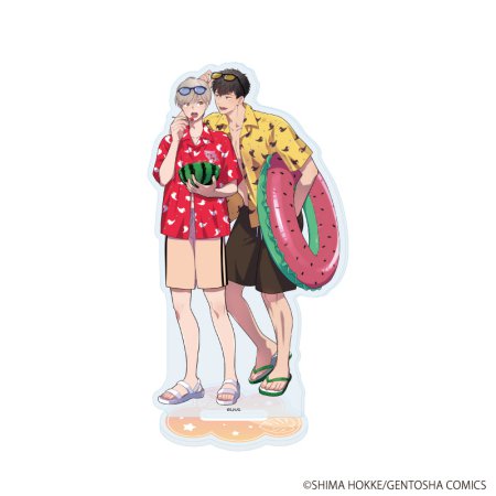 アクリルスタンド「縞ほっけ先生」01/「社会人カップルのSummer Vacation」BLフェア(描き下ろしイラスト)