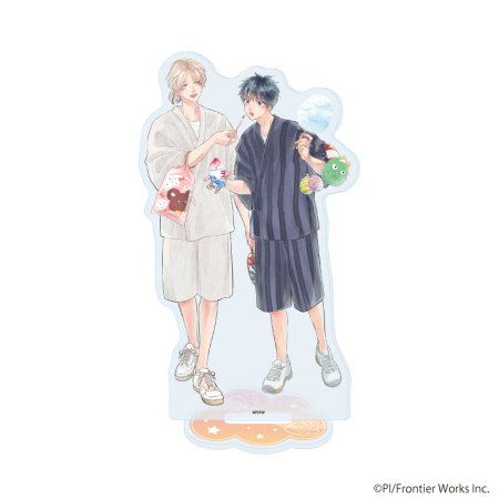 アクリルスタンド「ぴい先生」01/「社会人カップルのSummer Vacation」BLフェア(描き下ろしイラスト)