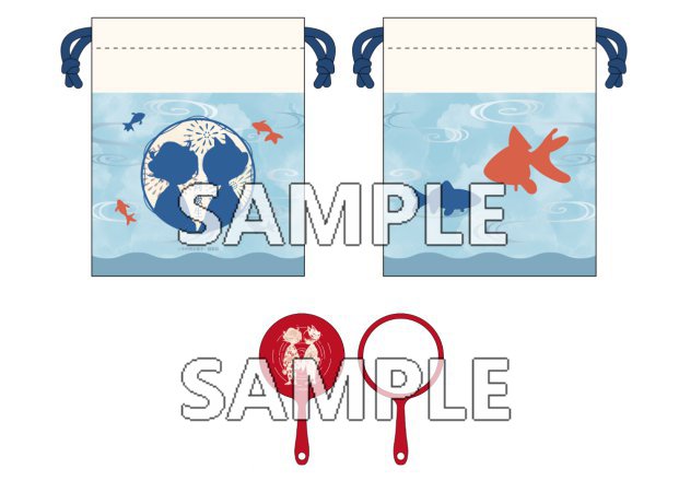 同級生シリーズ　巾着&手鏡セット　夏祭り デフォルメ ver.