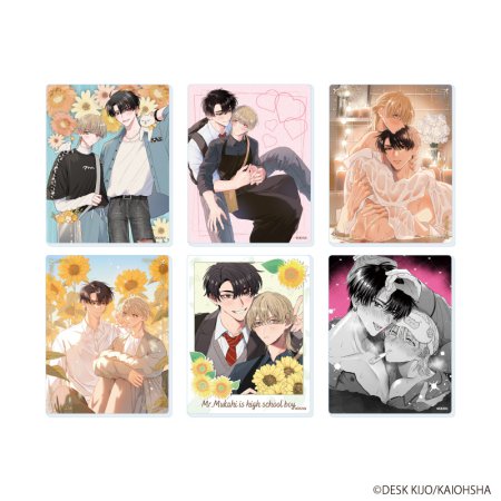 アクリルカード「向日くんは高校生」01/コンプリートセット(全6種)(公式&描き下ろしイラスト)
