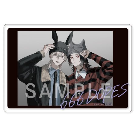 【2025年11月中旬・再入荷予定】佐藤さと先生「666DOPES」トレーディングスナップ風アクリルカード（全5種）　新刊発売記念グッズ