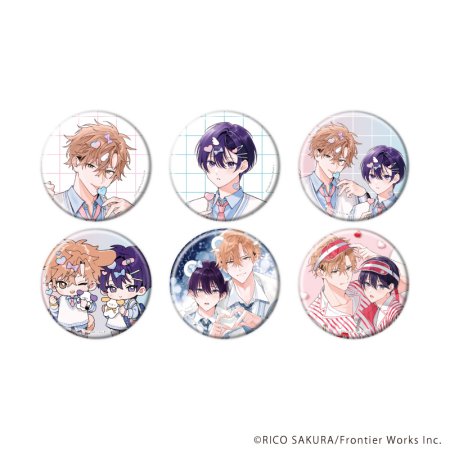 缶バッジ「ストロベリーキス・メルト」01/コンプリートセット(全6種)(既存&描き下ろしイラスト)