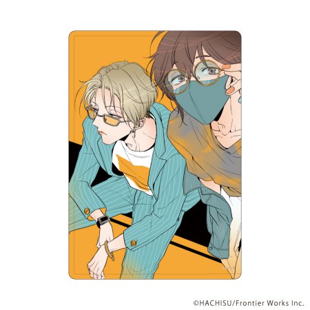 キャラクリアケース「甘くて熱くて息もできない」01/理央&絢斗(公式イラスト)