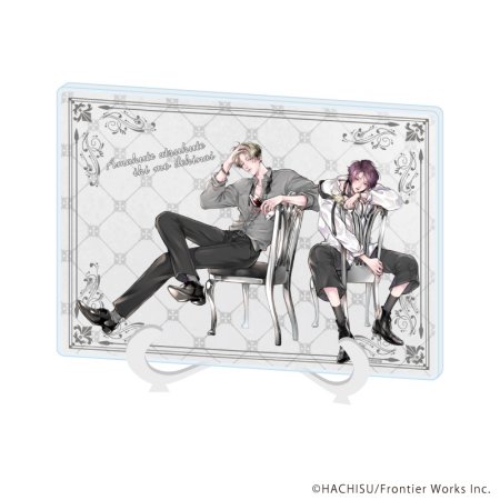 アクリルアートボード(A5サイズ)「甘くて熱くて息もできない」02/理央&絢斗(描き下ろしイラスト)