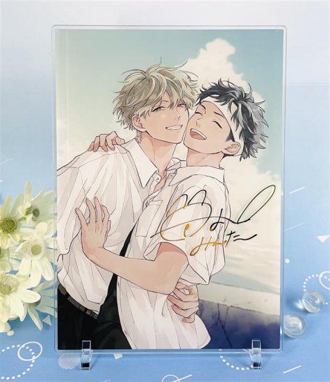 【受注生産】鈴丸みんた先生『夏果てのアンノウン』描き下ろしA5アクリルボード（箔押し複製サイン入り）