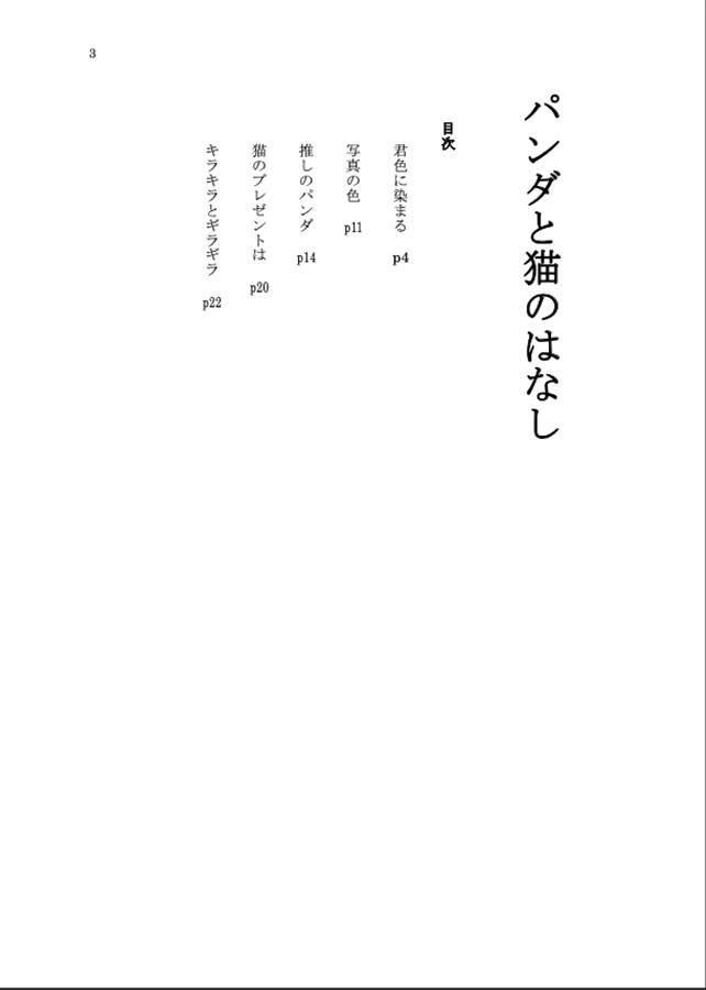 【小説】パンダと猫のはなし