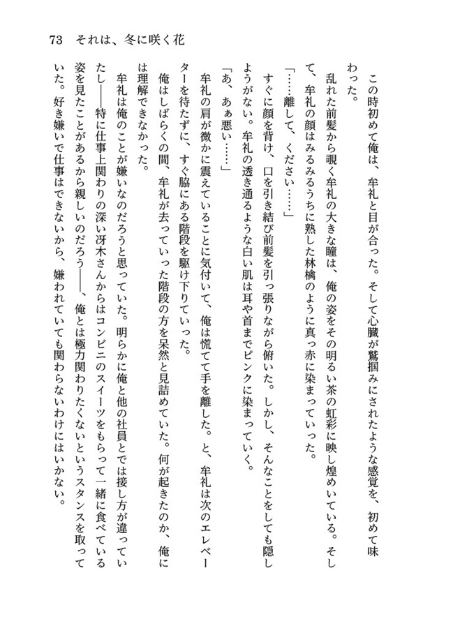 【小説】それは、冬に咲く花