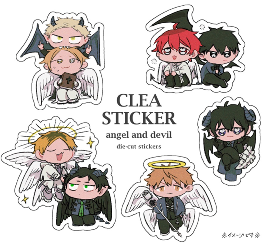 【同人グッズ】ギヴンダイカットステッカー天使と悪魔Ver.