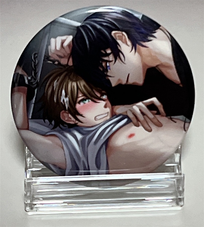 【同人グッズ】オレたちが親友でいられる方法 ～彼女を寝取った男が親友だった話～　缶バッジ　ジャケットイラスト