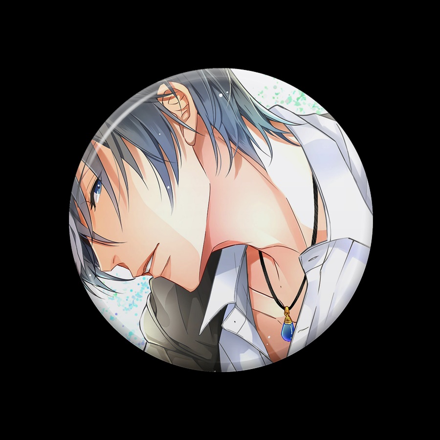 【同人グッズ】異世界転生 ～生きるために中出しされよ～　缶バッジ　表紙アザミver