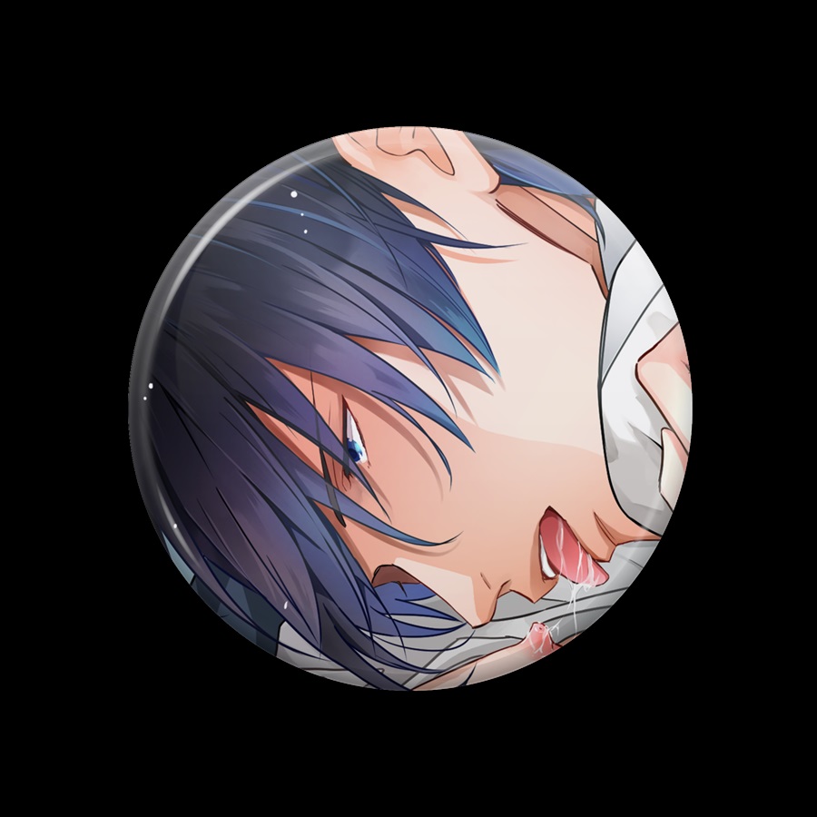 【同人グッズ】異世界転生 ～生きるために中出しされよ～　缶バッジ　アザミ　差分ver