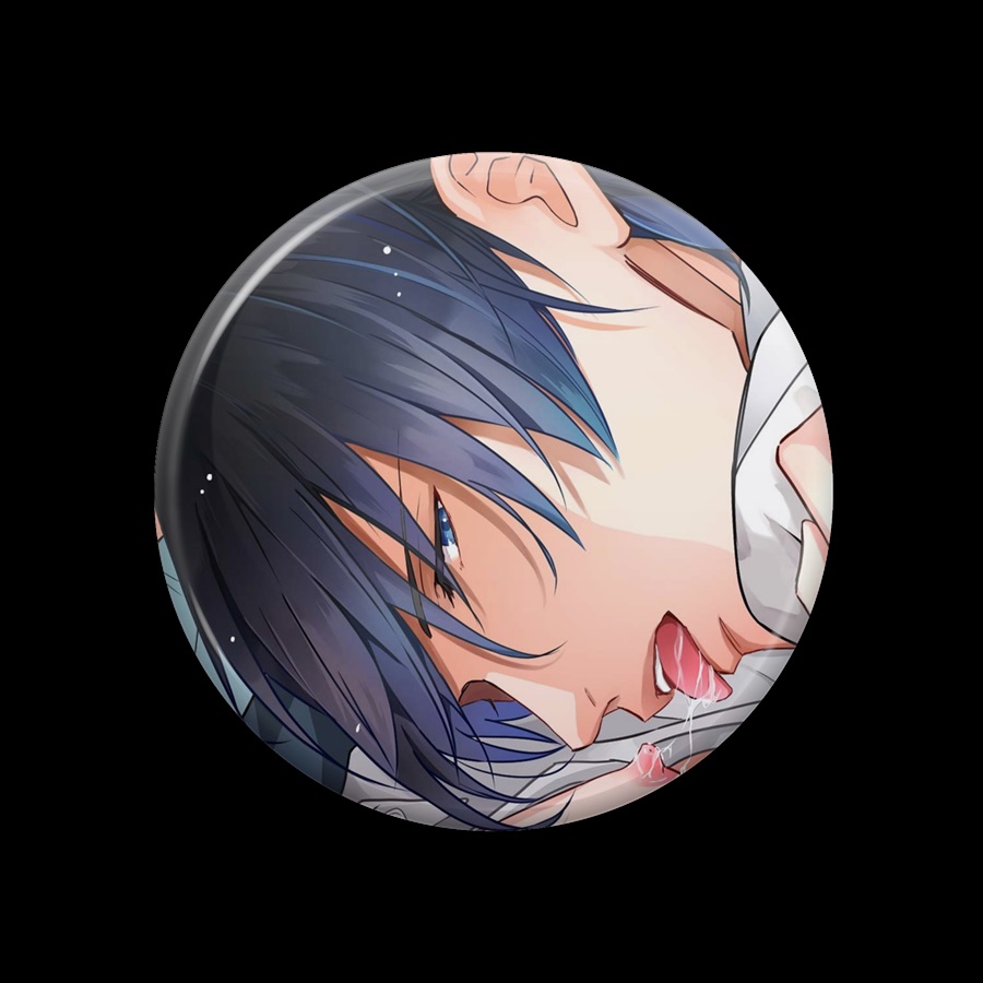 【同人グッズ】異世界転生 ～生きるために中出しされよ～　缶バッジ　アザミ　ジャケットイラストver