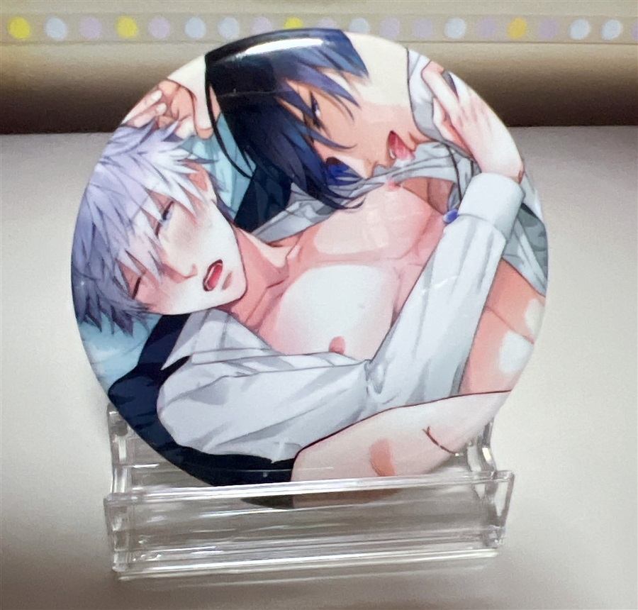 【同人グッズ】異世界転生 ～生きるために中出しされよ～　缶バッジ　ジャケットイラストver