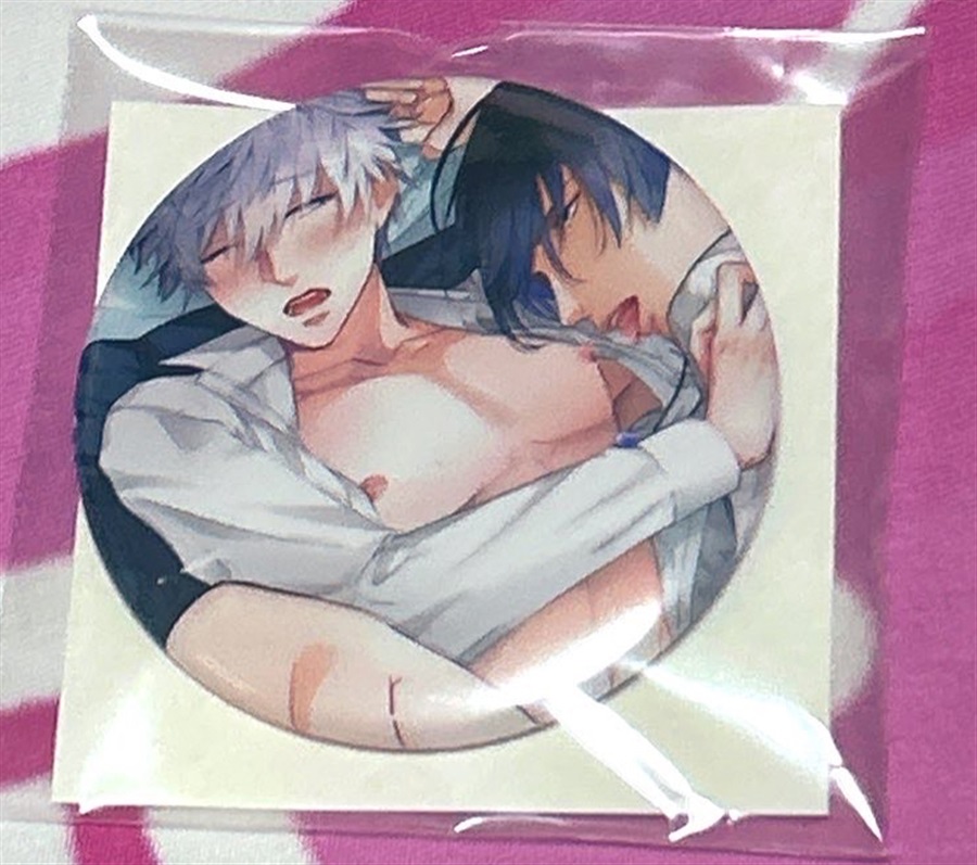 【同人グッズ】異世界転生 ～生きるために中出しされよ～　缶バッジ　差分ver