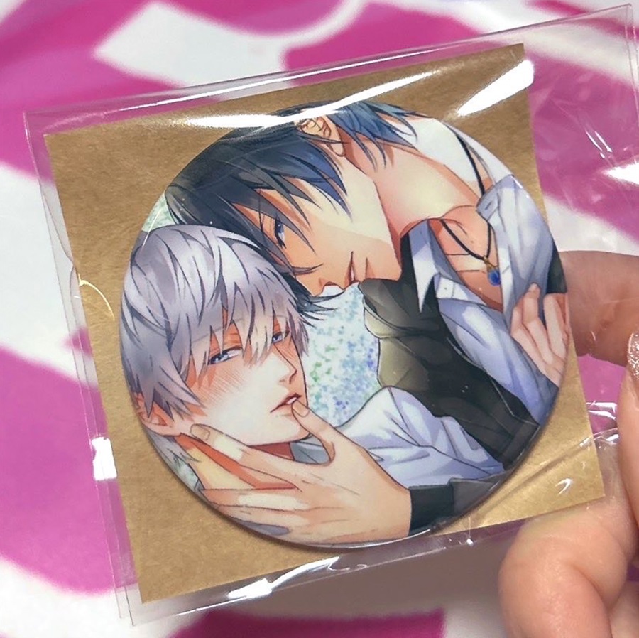 【同人グッズ】異世界転生 ～生きるために中出しされよ～　缶バッチ　表紙ver