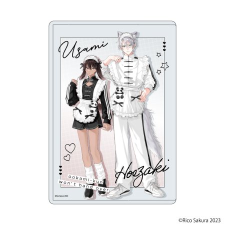 キャラクリアケース「オオカミくんはゆずらない」01/吠崎＆宇佐美(描き下ろしイラスト)