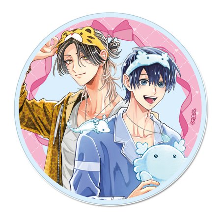 しゅきしゅきMAXハート　山野でこ先生 描き下ろし アクリルコースター【龍仁＆虎幸】パジャマver.