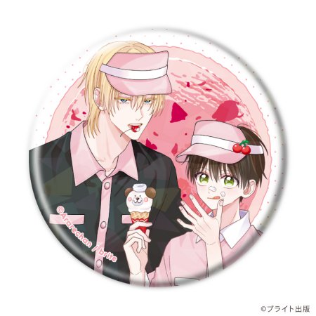 ホログラム缶バッジ(57mm)「Tulle Ice Cream Factory -7th Anniversary-」01/ブラインド(全7種)(描き下ろしイラスト)