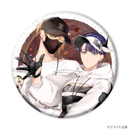 ホログラム缶バッジ(57mm)「Tulle Ice Cream Factory -7th Anniversary-」01/ブラインド(全7種)(描き下ろしイラスト)