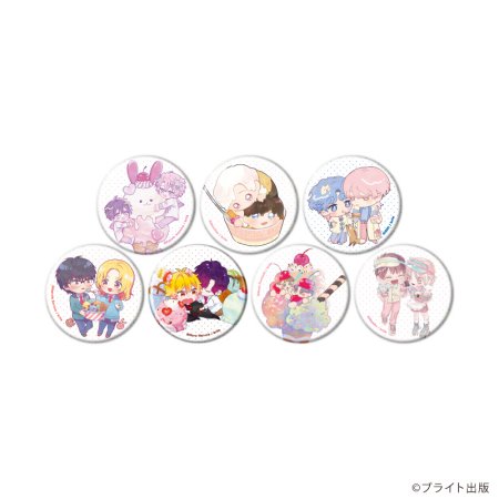 ホログラム缶バッジ(57mm)「Tulle Ice Cream Factory -7th Anniversary-」02/ブラインド(全7種)(描き下ろしイラスト)