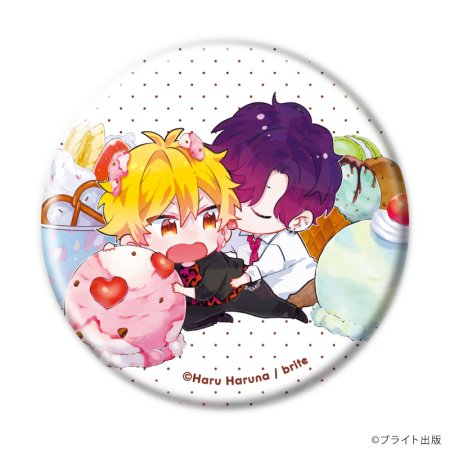 ホログラム缶バッジ(57mm)「Tulle Ice Cream Factory -7th Anniversary-」02/ブラインド(全7種)(描き下ろしイラスト)