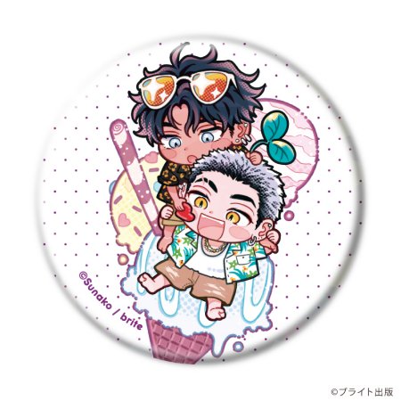 ホログラム缶バッジ(57mm)「Tulle Ice Cream Factory -7th Anniversary-」03/ブラインド(全6種)(描き下ろしイラスト)