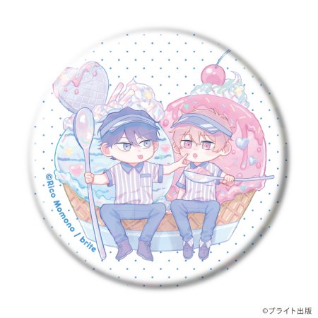 ホログラム缶バッジ(57mm)「Tulle Ice Cream Factory -7th Anniversary-」03/ブラインド(全6種)(描き下ろしイラスト)