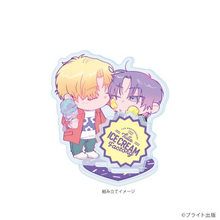 アクリルスタンドプレート「Tulle Ice Cream Factory -7th Anniversary-」03/あぶく先生(描き下ろしイラスト)