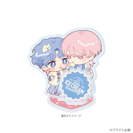アクリルスタンドプレート「Tulle Ice Cream Factory -7th Anniversary-」04/ISIKI先生(描き下ろしイラスト)