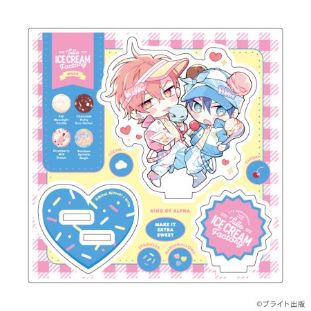 アクリルスタンドプレート「Tulle Ice Cream Factory -7th Anniversary-」16/三月未来先生(描き下ろしイラスト)
