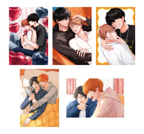 創刊30周年記念「Charaレーベル展」　ポストカードセット　「ノットブラザー」「琥珀色の熱視線」