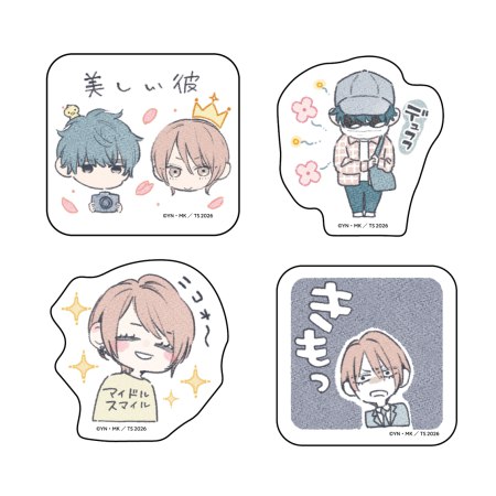 創刊30周年記念「Charaレーベル展」　ステッカーセット　「美しい彼」A