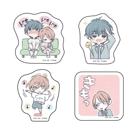 創刊30周年記念「Charaレーベル展」　ステッカーセット　「美しい彼」B