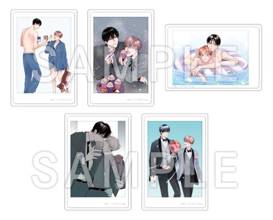 嶋二先生「みだらな猫は唇に誓う」ポラロイド風トレーディングカード（全5種）完結記念グッズ