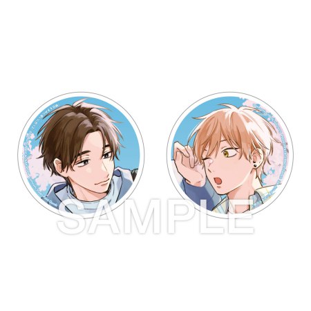 熊雪ふる先生「明日もきみに会いに行く（２）」アクリルミニアートメダル（2個セット）