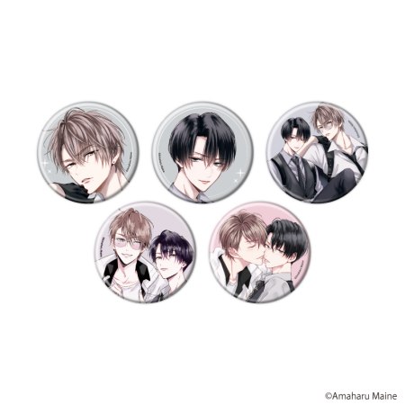 缶バッジ「イケないエリートΩは淫らにとろける」01/ブラインド(全5種)(公式&描き下ろしイラスト)